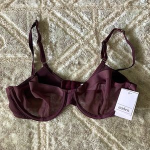 Auden Unlined Demi Coverage Bra NWT